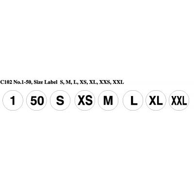 新星牌 New Star C102 圓型字母標籤貼16mm(20張)