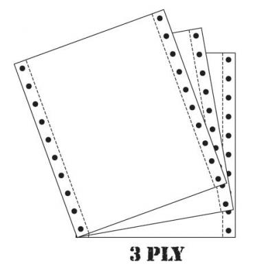 地球牌電腦紙 3ply 9.5"X11"(白)-1000套