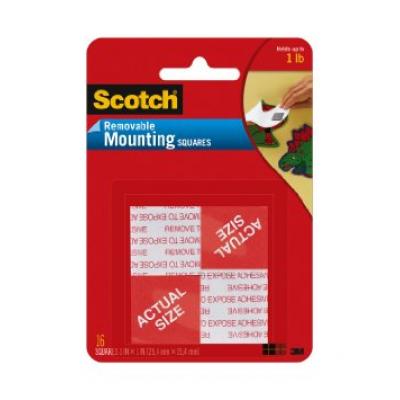 3M 108 1"x1" Removable Mounting Squares