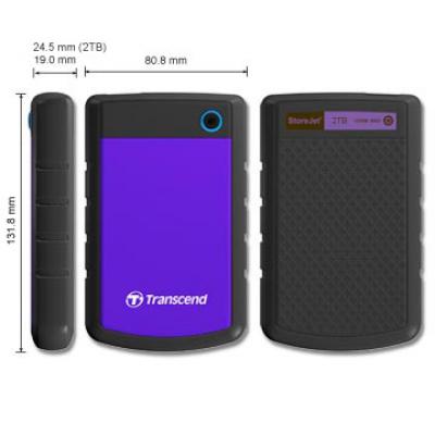 Transcend 25H3 StoreJet (2.5") 2TB Portable Hard Drive