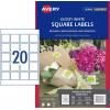 Avery L7124/980016 A4 (白色光面貼紙)Glossy Laser Label-45x45mm(10's)