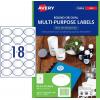 Avery 959165 Crystal Clear Oval Multi-purpose Labels(63...