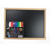 Powerkoo LTB18008 Chalk Marker 彩繪筆 8-Col + (45x30cm)木邊黑...