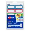 Avery Kids Durable Labels, Permanent Adhesive, Assorted Border Colors, Handwrite, 3/4