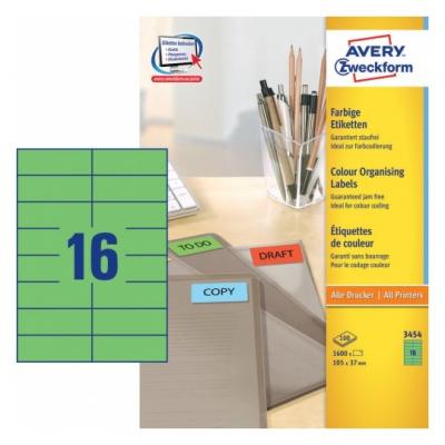 Avery Zweckform (105x37mm)A4 Laser Label-Color 彩色 (10張裝)