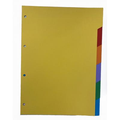 Favini A56Y014 A4 200g 4孔厚紙索引分類(6色)