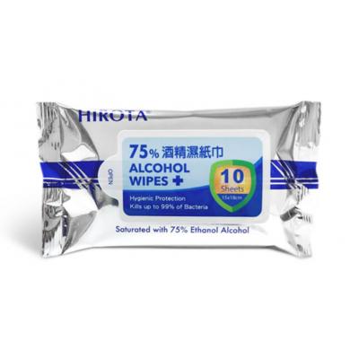 Hirota A825 75% Alcohol Wet Tissue (10's/pk)