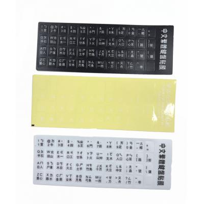 倉頡碼鍵盤貼紙(黑/白/透明)