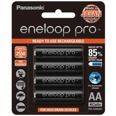 Panasonic Eneloop Pro AA 2550mAh 環保充電池4 粒咭裝