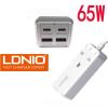 LDNIO SK1495 (USB-Cx2+QC3.0x2) GaN 65W 1位AC延長線(2M)