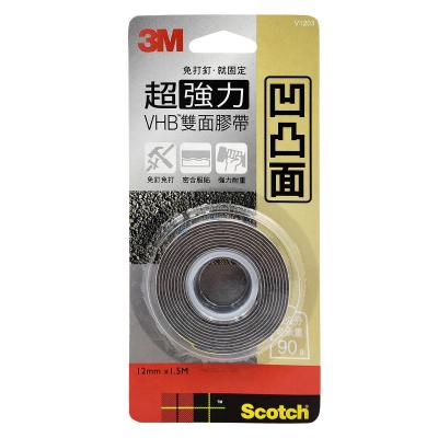 3M V1203 凹凸面專用超強力雙面膠帶(12mmx1.5M)