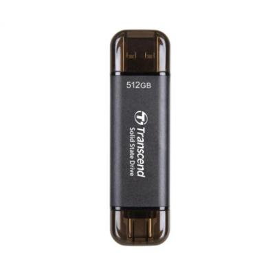 Transcend ESD310C 外置 SSD 手指-USB-C +USB-A(512GB)