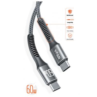 VFan X22  Super Fast PD 60W Type-C to C Cable(1M)