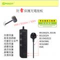 Speedy JUC402 2位獨立開關(USB-A x2+USB-C x2) 防雷保護拖板(2米線長)-黑色/白色
