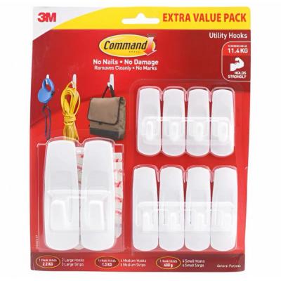 3M (大2.2KGx2+中1.3KGx4+小450gx4)無痕掛勾-(10個組合裝)