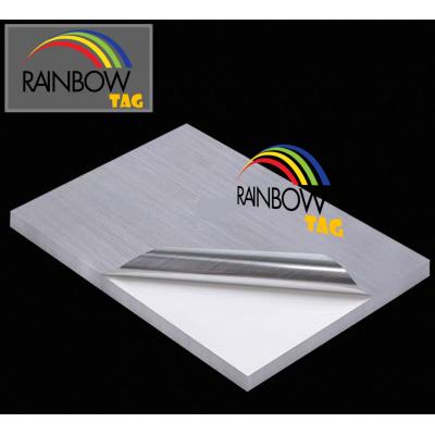 Rainbow A4 210SVL 鐳射影印防水膠面貼紙-拉絲銀色(10張裝)=A-Tech K6050