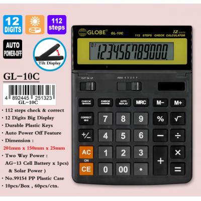 Globe GL-10C 特大面板計算機(12位)