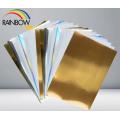 Rainbow A4 210GDNK 噴墨打印防水膠面貼紙-拉絲金色(10張裝)