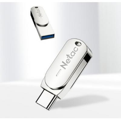 Netac U785C USB3.2(USB-A+USB-C) USB Drive 鋅合金OTG 雙用手指-16GB