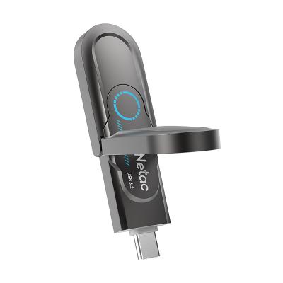 Netac US9 USB3.2 Gen2(USB-A+USB-C) USB Drive 鋅合金OTG 雙用手指-512GB