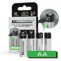 liibatteries 1INR14/41 AA 1.5V Type-C 800mAh 超快充電電芯(4粒裝) 