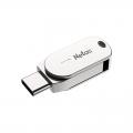 Netac U785C USB3.2(USB-A+USB-C) USB Drive 鋅合金OTG 雙用手指-64GB