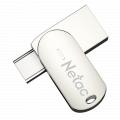Netac U785C USB3.2(USB-A+USB-C) USB Drive 鋅合金OTG 雙用手指-128GB