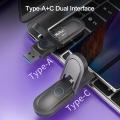 Netac US9 USB3.2 Gen2(USB-A+USB-C) USB Drive 鋅合金OTG 雙用手指-256GB