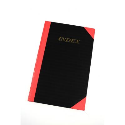 Enrola EN2220D (6"X8")紅黑面硬皮簿-200頁+INDEX