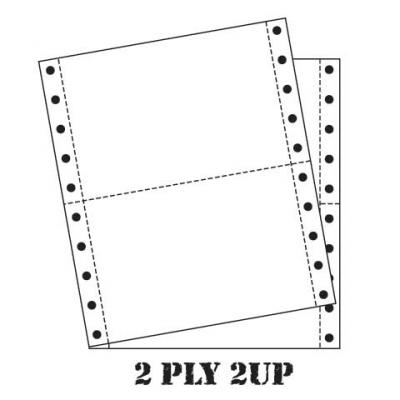 地球牌電腦紙 2ply  9.5"X5.5"(白)-2000套