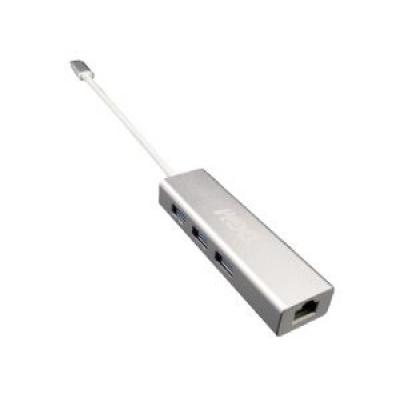 DGM DH-E5 USB3.0 Type-C with Gigabit Ethernet Hub 
