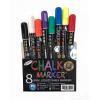 Powerkoo LTB18008 Chalk Marker 彩繪筆 8-Col + (45x30cm)木邊黑板(套裝)