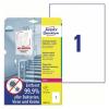 Zweckform L8001-10 A4 Antimicrobial 抗菌膠質 label-White (10's)