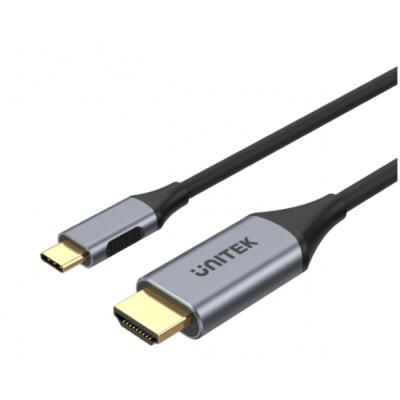 Unitek V1125A USB 3.0 Type-C Male to HDMI 2.0 Cable(4K)傳輸線 1.8M