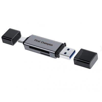 First Champion AC230 2 in 1 USB-C & USB-A Card Reader