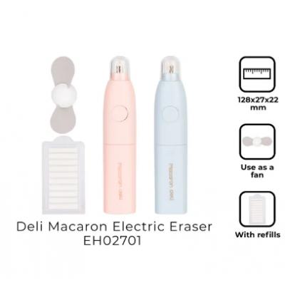 Deli EH02701 多功能電動擦膠筆+風扇