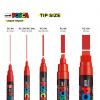 UNI POSCA PC-5M8 (1.8-2.5mm)水性麥克筆廣告筆(8色套裝)