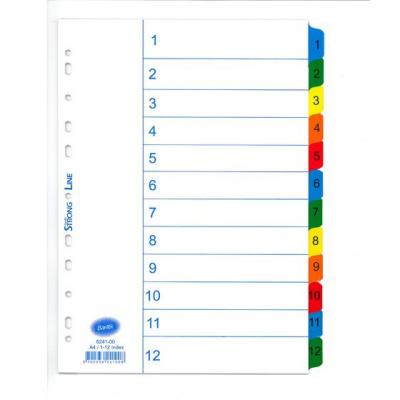 Bantex 6241-00 A4 索引 (1-12)