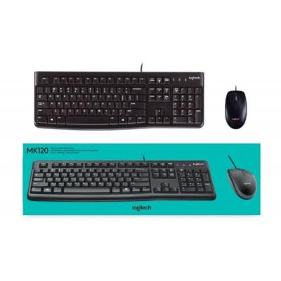 Logitech MK120 有線USB鍵盤+滑鼠套裝（附倉頡碼)