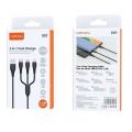 VFan X01 3 in1 3.5A USBtoType-C+Lightning+Mirco Cable(1.2M)