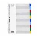 Bantex 6010 A4 11孔10級膠質顏色索引分類(10色)