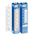 Philips CHP4747WB  4位獨立開關+USB(2A+2C) 拖板(3米線長)