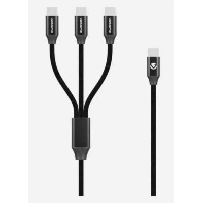 Volkano VK-20238 3-in-1 100W USB-C Charging Cable (1.2M)