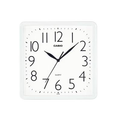 Casio IQ-06-7DF 簡約方型掛牆鐘-白色