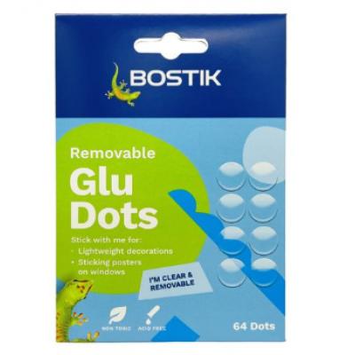 Bostik Glu Dots 寶貼萬用膠粒裝(透明)-64粒