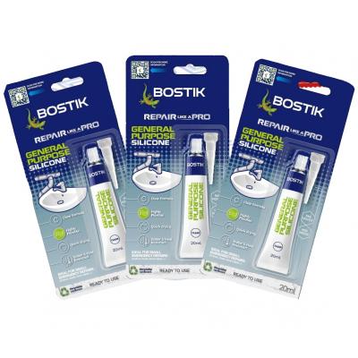 Bostik 230604 多用途玻璃膠 Silicone (20ml)x1支