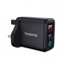 Fonemax FM-UK-45W 45W 充電器( 1XUSB-A+1XUSB-C )-符合機電工程署認證
