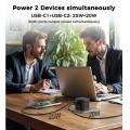Choetech PD3066-UK-BK 雙USB-C GaN 充電器 (45W Max) 