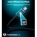 Choetech 3011-CA-BK Thunderbolt 5A USB-C 連接線-1M