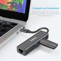 Choetech U02 4合1 USB-C 轉 RJ45 集線器